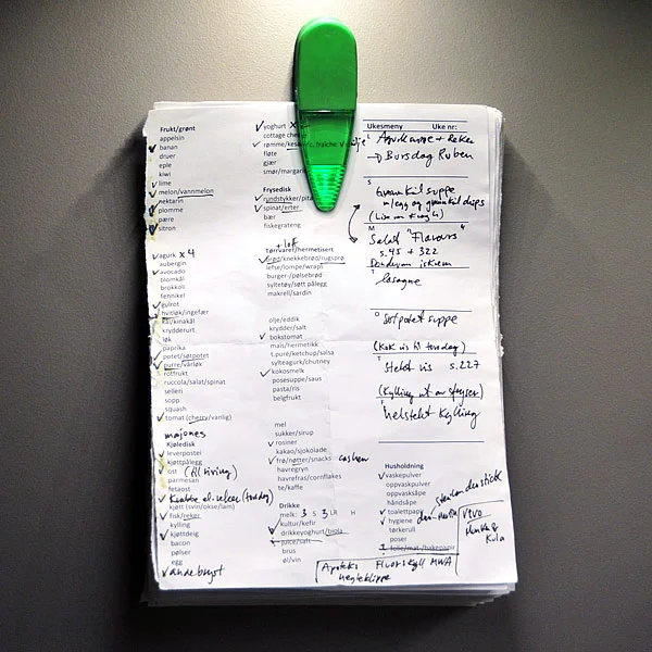 Optimizing Household Efficiency: The Enduring Power of a Curated Paper Grocery List in Modern Life