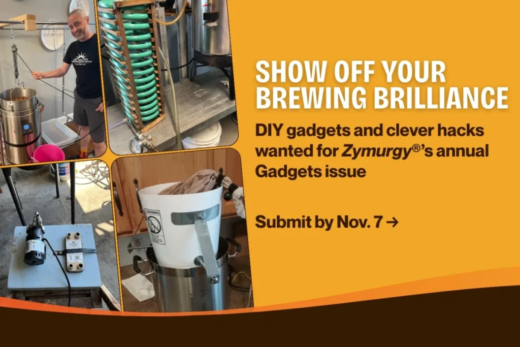 American Homebrewers Association Announces Call for DIY Submissions for 2026 Zymurgy Magazine Gadgets Issue