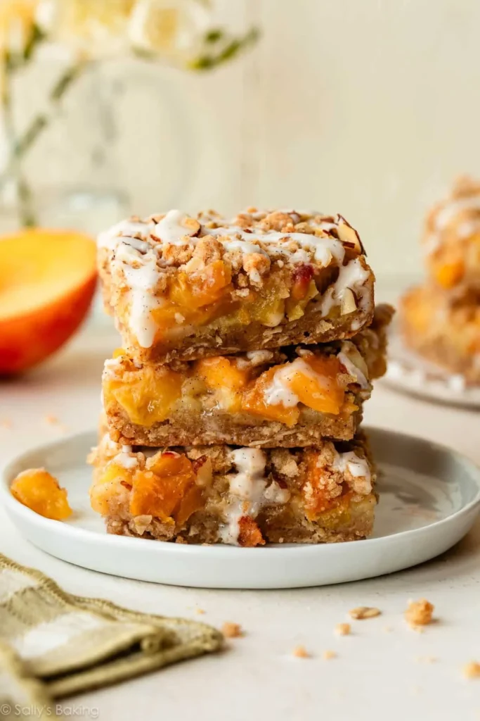 Peach Pie Crumb Bars