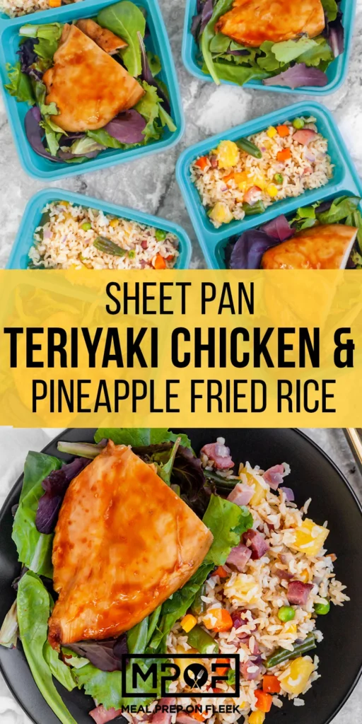 Sheet Pan Teriyaki Chicken and Pineapple Fried Rice Offers a Solution for Busy Weeknights